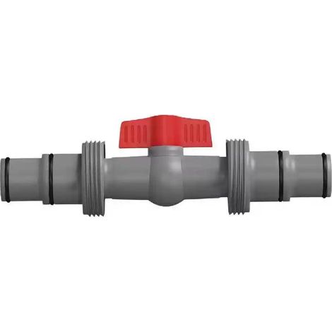 JSSEVN-Vanne d'Arrêt pour Piscine 32 mm vers 38 mm, Adaptateur PVC 2 Voies pour Tuyau Piscine, Vanne à Boisseau pour Tuyau Ø 32/38 mm (1/5)