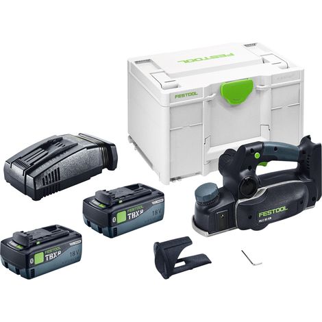 Festool HLC 82 EB-Basic rabot sans fil 18 V 82 mm Brushless + 2x batterie 8,0 Ah + chargeur + Systainer (1/5)