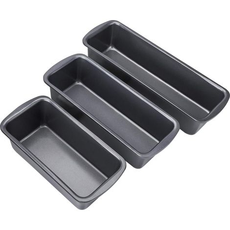 Beasea Brotbackform-Set (3-teilig), antihaftbeschichtete Backformen, Kohlenstoffstahl, schwarz. (1/5)