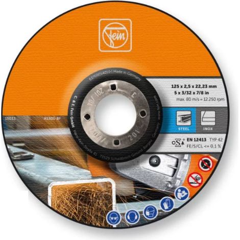 Fein  25x  Disco  de  corte  Ø  125  mm  63709014010