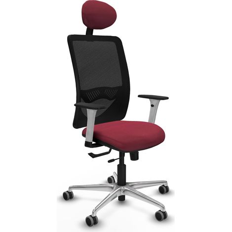 Sedia da ufficio piqueras y crespo Zulema bianco alluminio (1/2)