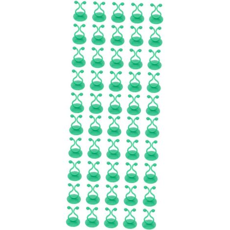 100pièces Clips Fixation Vigne Murale Supports pour Plantes Grimpantes Auto-adhésifs Accessoires De Jardinage Vert pour Décorer Et Structurer Vos Plantes Intérieur (1/5)