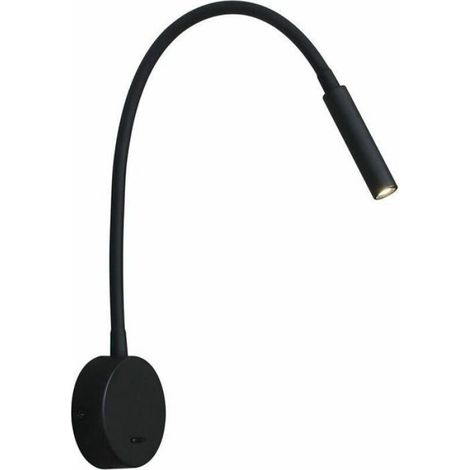 Applique De Lecture - Col De Cygne Flexible - LED 3 W 3000 K - Fixation Murale 240 V Avec Interrupteur - Pour Chambre Salon Bureau - 1 Pièce (1/4)