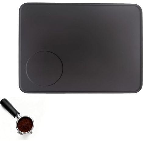 1 Tapis De Tassage, Silicone Alimentaire, Anti-Dérapant, 22x15x0.5cm, Pour Machine À Café Expresso (1/5)