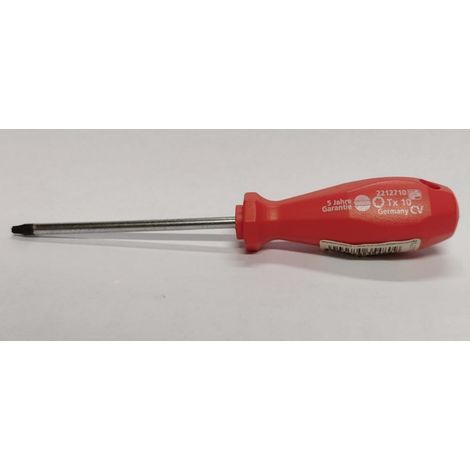 SUKI - CACCIAVITE TORX TX10 PER VITI CON TESTA A STELLA - MANICO ROSSO