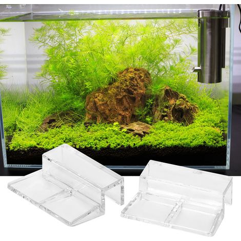 Supports pour couvercles en verre d'aquarium, 20 unités, acrylique transparent, 5 mm d'épaisseur, installation sécurisée sans cadre.-AquaForge (1/5)