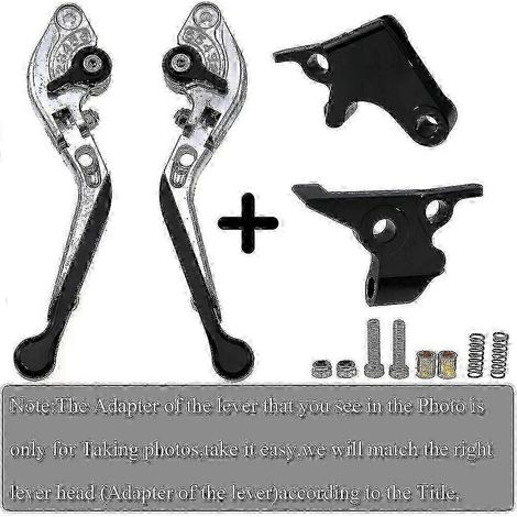 Leviers de frein et d'embrayage pliables et extensibles CNC en or et titane, logo laser unique pour Yamaha FZ8 2011-2015 (A8, B8, C1, D1). (1/5)