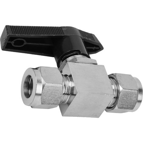 Vanne à pointeau haute pression en acier inoxydable 304 pour la régulation du débit d'eau, de gaz et de liquides, SS-44S6Ф1/2 (1/5)