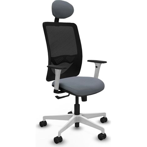 Silla de oficina piqueras y crespo Zulema negro blanco cómoda (1/2)