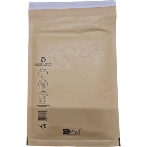 100 Pezzi Busta Imbottita Per Spedizione 14/D Interno 18X26CM (1/2)