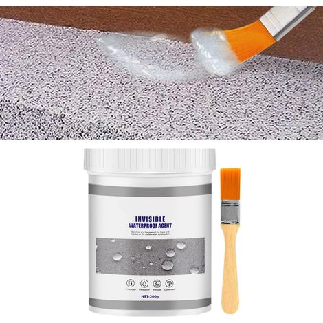 Mastic d'étanchéité imperméable Jaysuing pour murs extérieurs - Revêtement imperméable transparent 300 g + pinceau (1/5)