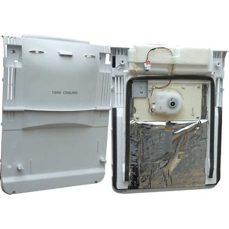 Carter inférieur pour réfrigérateur Samsung – Dimensions 535 x 415 x 115 mm – Connecteur double – Compatible avec modèles SRS2088C, RS55XDPSW