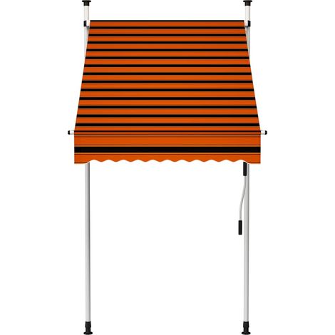 Tenda da Sole Tenda parasole Retrattile Manuale 100 cm Arancione e Marrone (1/5)