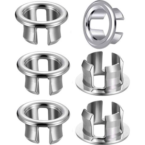 Grille de bonde, lot de 6 unités, pour l'entretien de la salle de bain, du lavabo ou de la baignoire, adaptée pour empêcher les débris de pénétrer dans la bonde.-AquaForge (1/5)