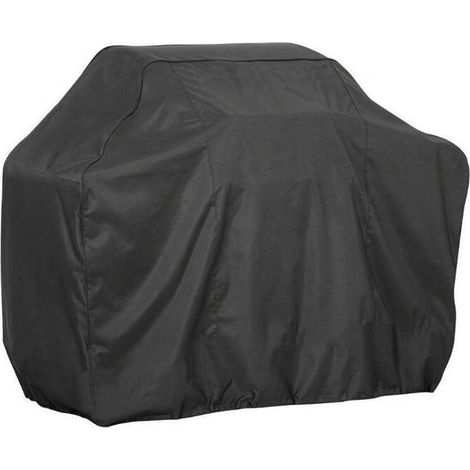 Imperméable à l'eau barbecue couvercle de protection - 145 x 61 x 117 cm - Noir (1/4)