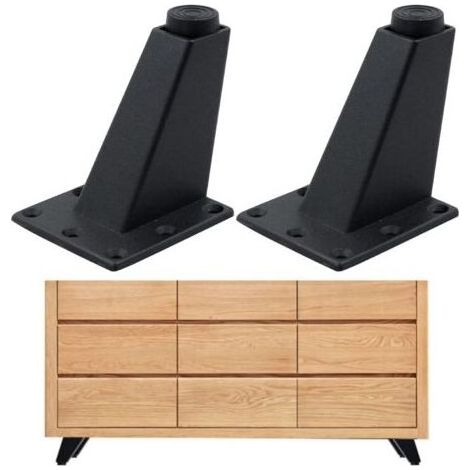Pieds De Table Meuble Canapé - Convient pour Armoire Table Basse TV Et Autres Meubles Hauteur Réglable 2 Pièces 87 6,3 cm Robuste Durable Forte Capacité Résistant à Abrasion et Lisse (1/5)