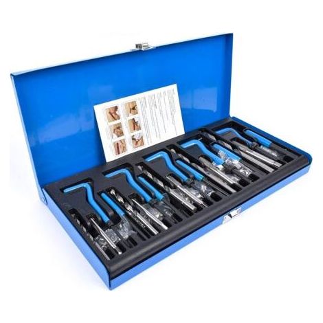 131-teiliges Gewindereparaturset M5 M6 M8 M10 M12 Blaues Gewinde (1/5)