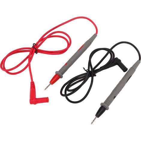 Lot de 5 cordons de test universels J.30023 avec fiche banane 4 mm 10 A et sonde de multimètre numérique 2 mm pour l'industrie (1/5)