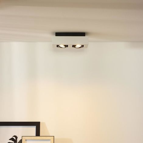 Lucide XIRAX - Deckenstrahler - LED Dim to warm - GU10 - 2x5W 2200K/3000K - Weiß (1/5)