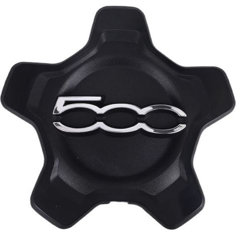 Couvercle de Capuchon Centre Roue Voiture pour 500X 2016-2022 6AN68LXHAA Cache-PoussièRe Accessoires Noir (1/5)