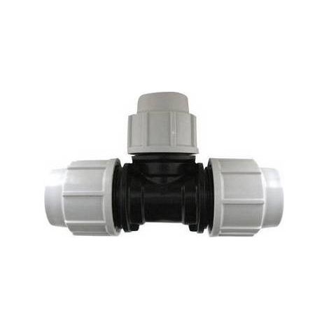 TEE  A   90° RIDOTTA PLASSON PER TUBO POLIETILENE Misura: Diam. 40x32x40