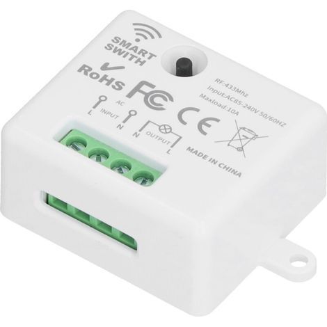kit Interrupteur Sans Fil, Interrupteur Auto-générateur Mobile Relais 220V Récepteur Rf émetteur Radio Télécommande 100 Mètre Contrôle De Portée Pour Les Lumières