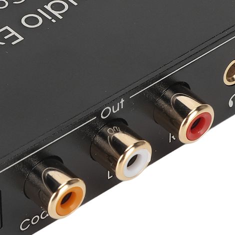 Convertisseur Audio Numérique/Analogique SPDIF Optique 192KHz avec Port Casque 3.5mm pour Home Cinéma et Téléviseurs (1/5)