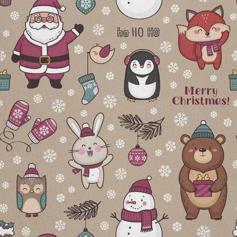 Telas decorativas para exteriores Oxford - Motivos navideños/de invierno (1/5)
