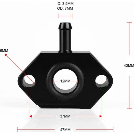 Adaptateur de manomètre pour turbocompresseur EA111 (Volkswagen Audi 1.2/1.4T). Permet de contrôler la pression de suralimentation des turbocompresseurs EA111. (1/4)