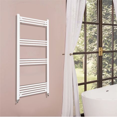OCEAN Riscaldamento idraulico 1450x500mm Scaldasalviette ad acqua calda Termoarredo Radiatore Bianco Interasse 45 (1/5)