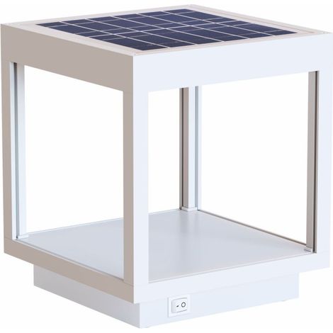 Lanterna Visor Solare a Led da 3,5w a batteria, IP54 Bianco