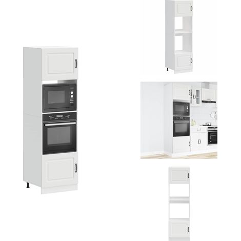 Armoires de four 2 pcs Lucca blanc bois d'ingénierie - Armoire De Four - Armoires De Four - Unité De Four - Unité De Four De Cuisine (1/5)
