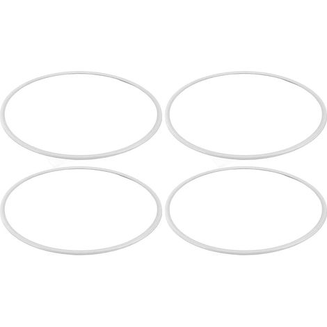 Garniture de Protection de Jante de Roue de 16 Pouces, 4 Pièces, Protection de Jante de Roue Auto-adhésive Anti-Rayures, Protecteur de Bord Esthétique élégant (Blanche) (1/5)