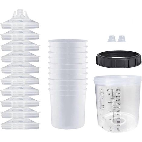 Système de godet à peinture jetable avec doublure et bouchon, 590 ml (20 oz) (1/5)