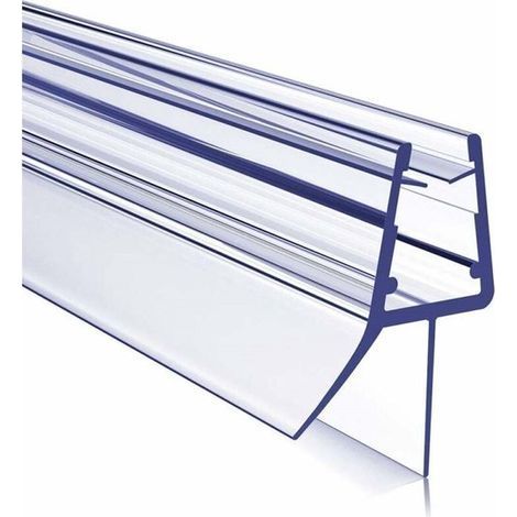 Joint d'étanchéité pour porte de douche - Joint en PVC - Imperméable et transparent - Pour verre de 4 à 6 mm - Longueur : 50 cm - Usage salle de bain - Lot de 2 (1/5)