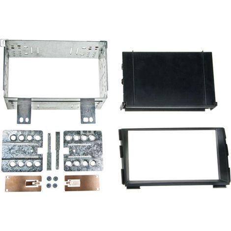 Kit Support 2Din compatible avec Kia Ceed 09-12 Pro Ceed 11-13 avec vide-poche - Noir