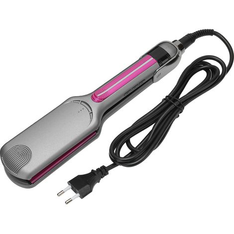 Professioneller Keramik-Haarglätter mit digitaler LCD-Anzeige und universellem 110-240-V-Netzadapter (1/5)