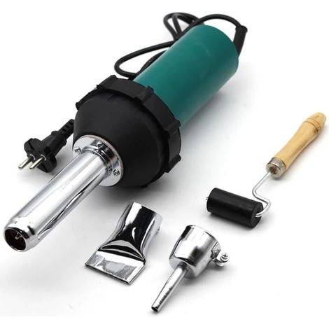 Heißluftpistole Kunststoff-Schweißpistole 1080 W 220 V mit Düse und Rolle Kunststoff-Schweißgerät Heißluftpistolen-Set (1/5)