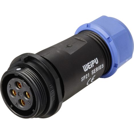 Weipu SP2111 / S 4 I Rundstecker Buchse, gerade Gesamtpolzahl: 4 Serie (Rundsteckverbinder): SP21  1