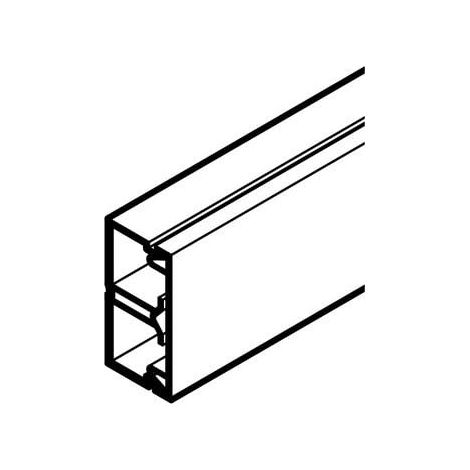 REHAU MOULURE AXIS MINI 32X16-2 COMPARTIMENTS PVC BLANC 2 M