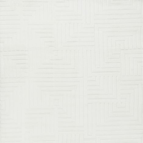 Alfombra para salón estilo moderno forma cuadrada jacquard 160 cm pelo corto blanco crema Tamirel (1/5)
