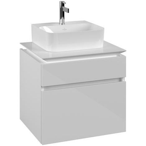 VB WTUS Legato B732 600x550x500mm 2 écrans WT m.tig Blanc brillant