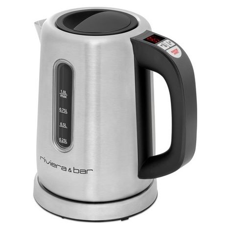 Bouilloire inox 1L 2000W – Température variable – Sans fil – BBT350 – Riviera & Bar