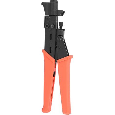 Spacnana Pluces D'empilement de Compression, Outil de Connecteur Coaxial de Type F pour RG59 / 6, RG11 avec Module Rotatif, Longueur de Sertissage Réglable (1/5)