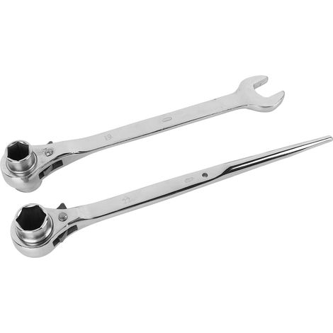 Jeu de clés à cliquet à extrémité pointue et à extrémité ouverte, clé à cliquet en acier pour le bricolage (1/5)