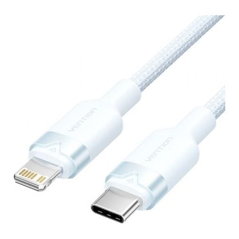 Cable USB Tipo-C Lightning Vention LALSH/ USB Tipo-C Macho - Lightning Macho/ 27W/ 480Mbps/ 2m/ Azul