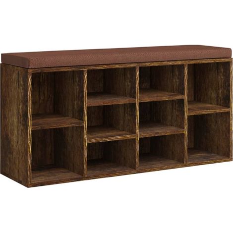 Maison Exclusive - Zapatero madera contrachapada roble ahumado 10
