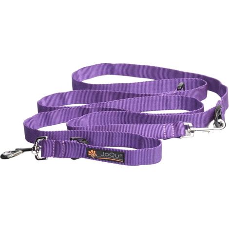 Correa ajustable JoQu® Classic 250 cm morada para perros medianos
