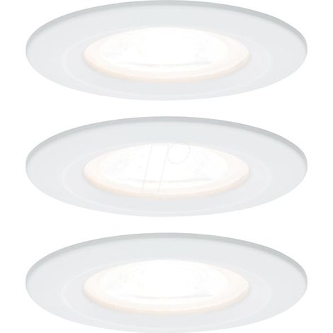 Paulmann Nova Kit 3 Focos Empotrables Blanco Opal