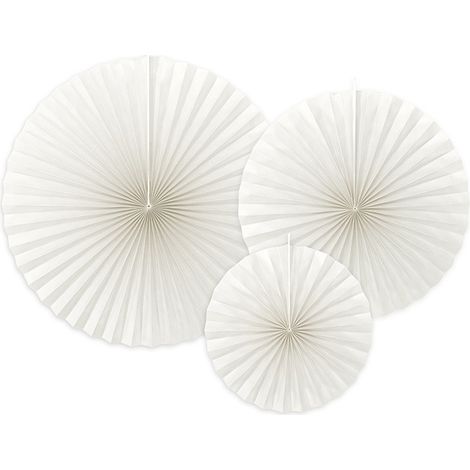 Rosetas decorativas, color blanco roto (1 paquete / 3 uds.) (1/5)